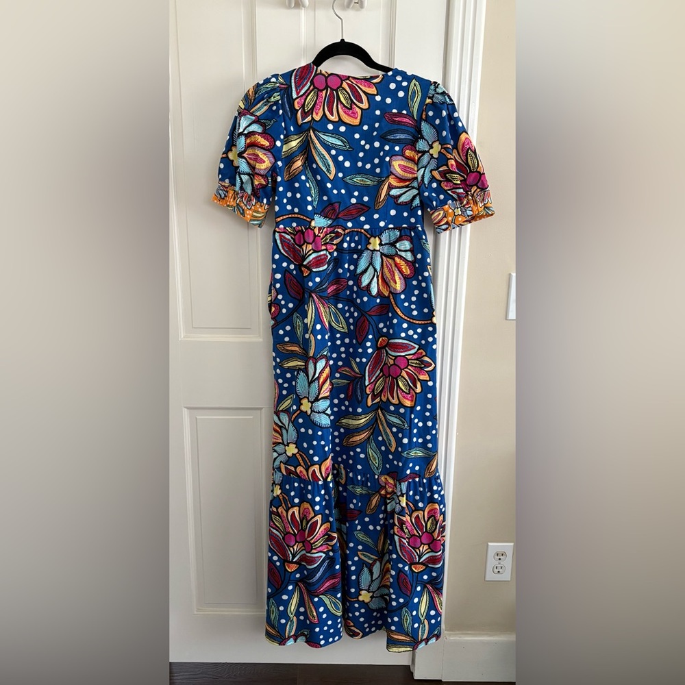 NWT Tabitha Brown by Target blue floral maxi dress size 2
